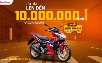 Honda – Winner X Khuyến Mãi 10.000.000đ (15/04 đến 31/05/2024)