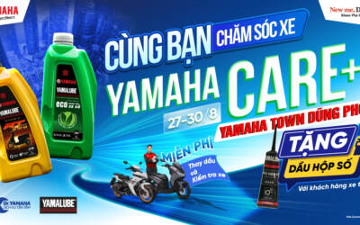 Yamaha-THAY NHỚT MIỄN PHÍ – Cho Xe Yamaha Tại Đại Lý Yamaha Town Dũng Phong(27- 30/08/2024)